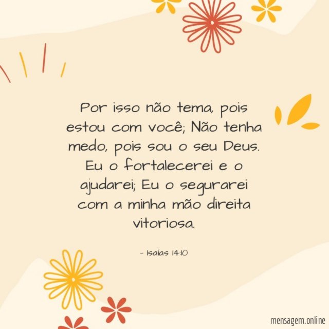 Por isso não tema