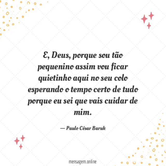 Porque sou tão pequenino