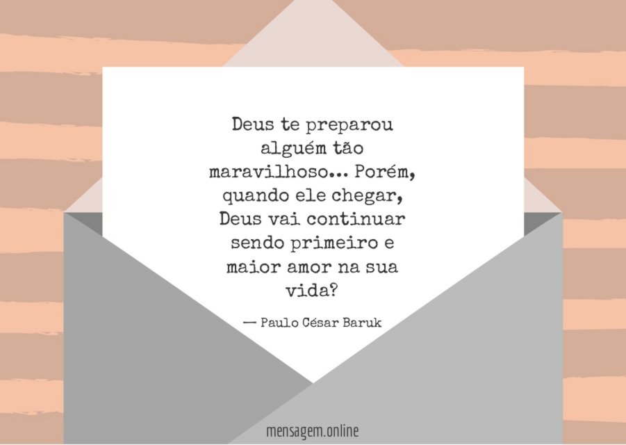 Deus te preparou alguém tão