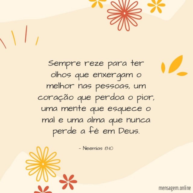 Sempre reze para ter