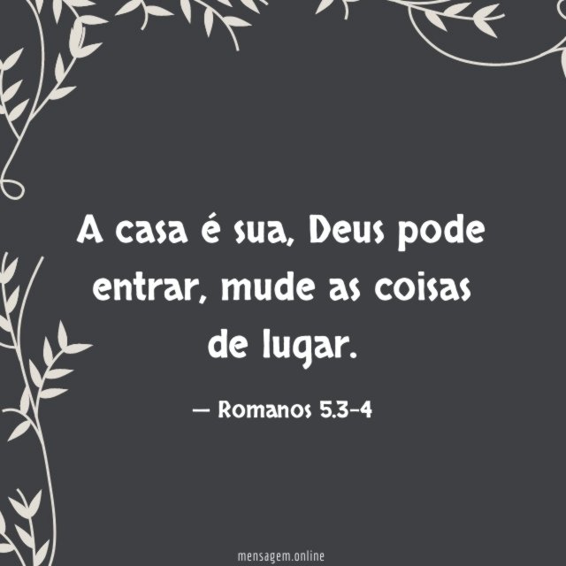A casa é sua