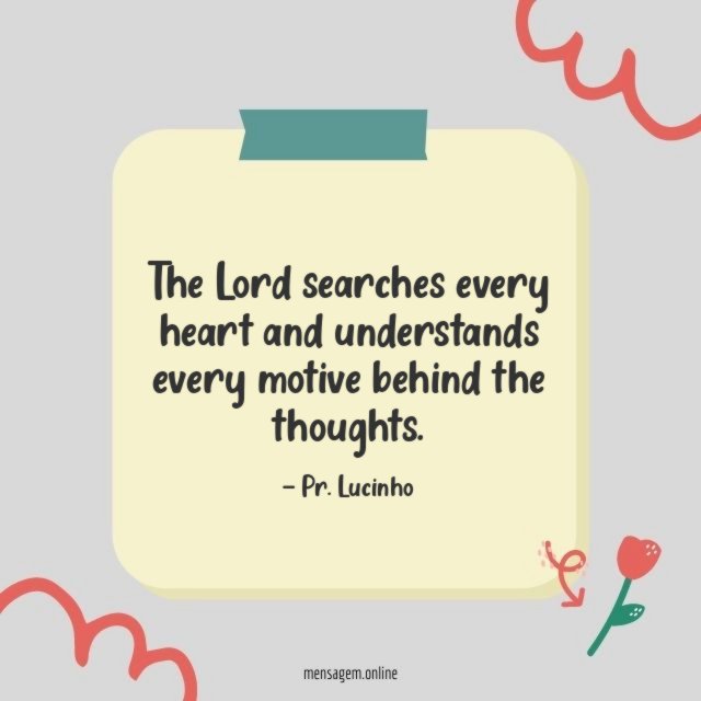 The Lord searches
