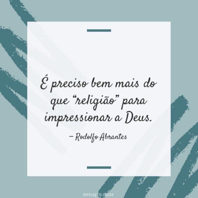 É preciso bem mais