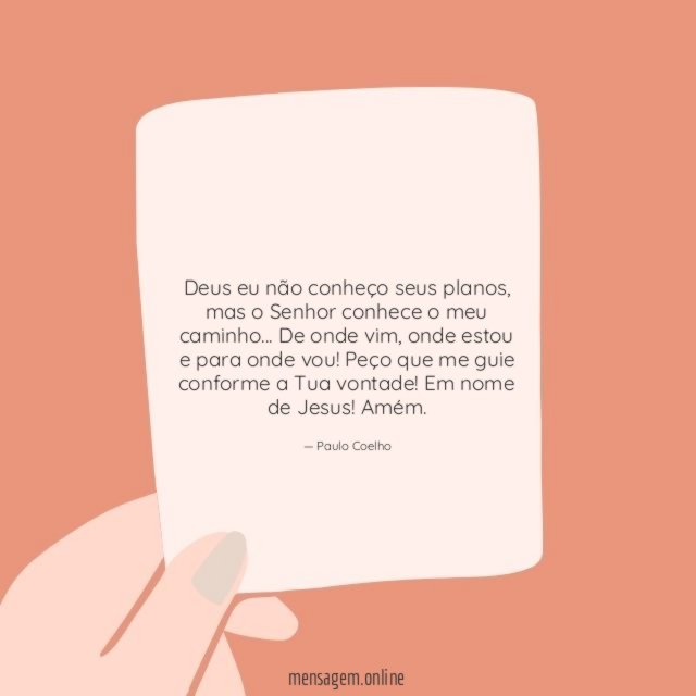 Deus eu não conheço