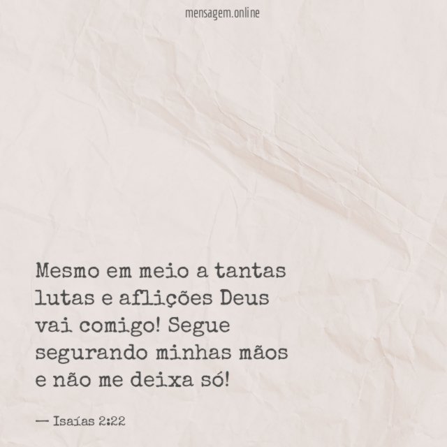 Mesmo em meio