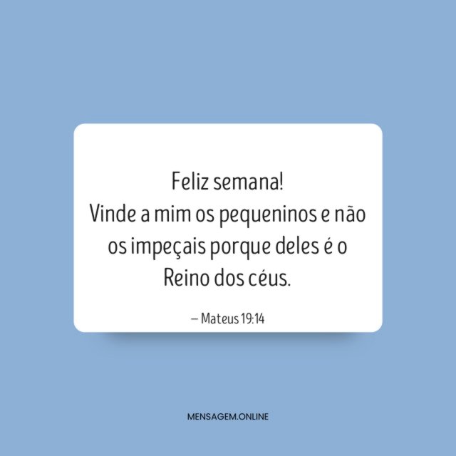 Vinde a mim os pequeninos
