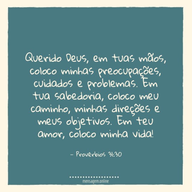 Coloco minha vida