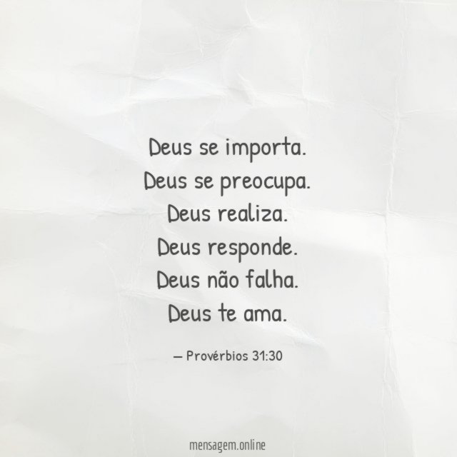 Deus se importa