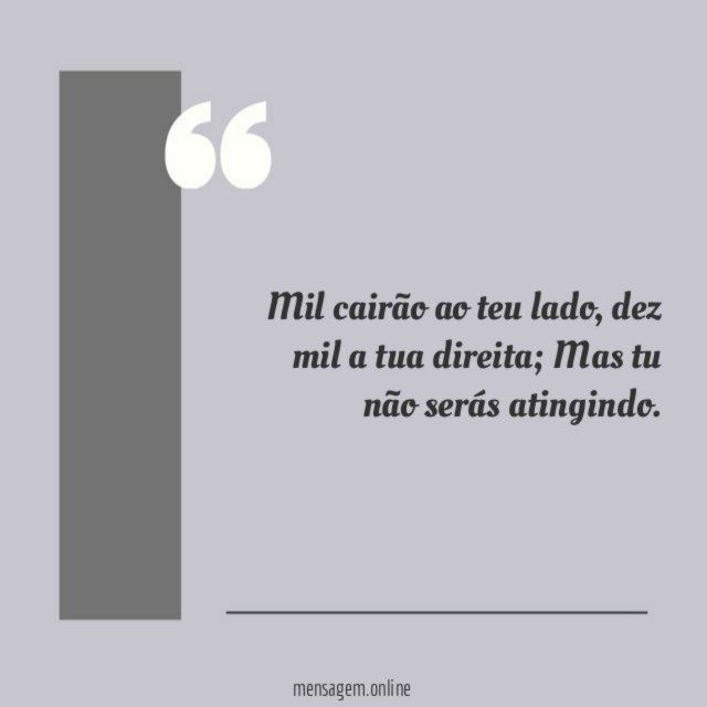 Mil cairão ao teu lado