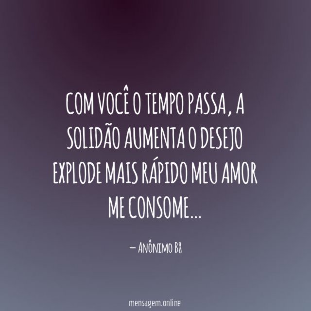 Com você o tempo passa