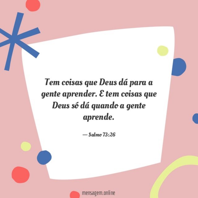 SALMO 73:26 - Mensagem Online