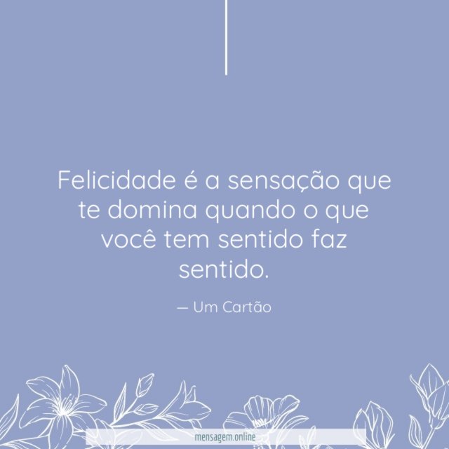 A sensação que te domina