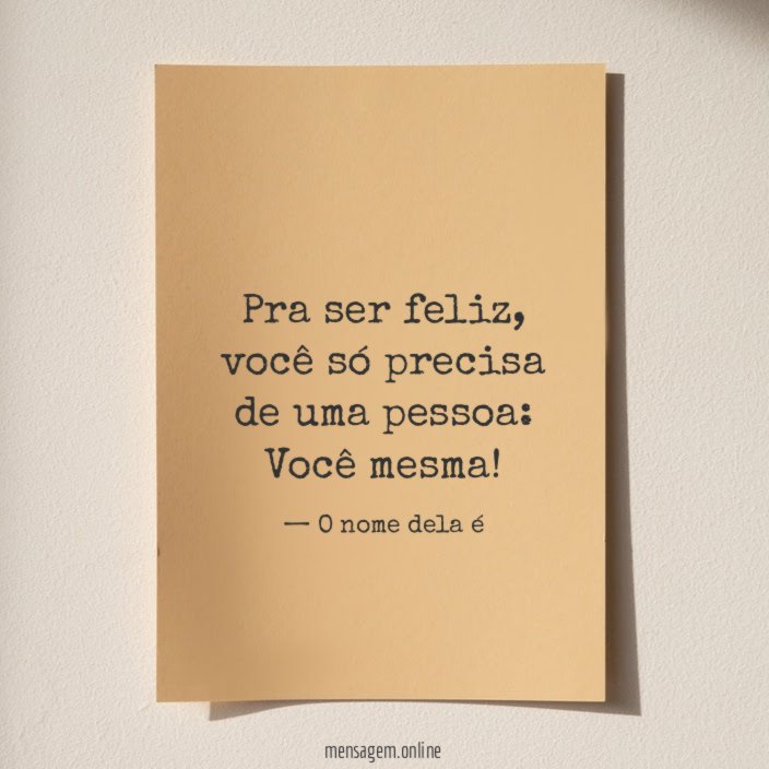 Você só precisa de uma pessoa