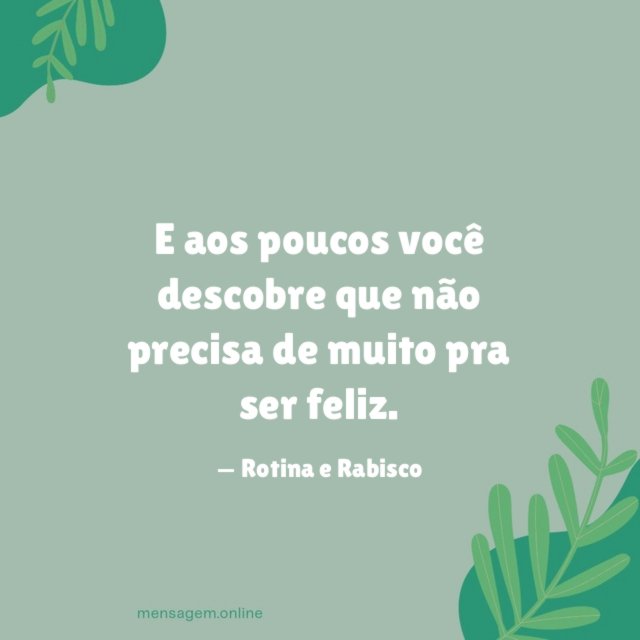 E aos poucos você descobre