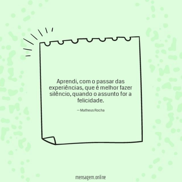 Com o passar das experiências