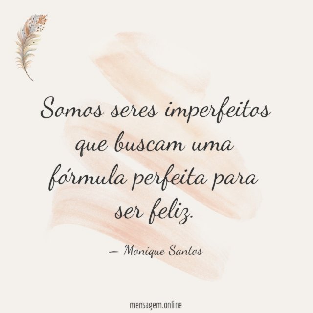 Somos seres imperfeitos