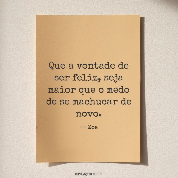 Medo de se machucar de novo
