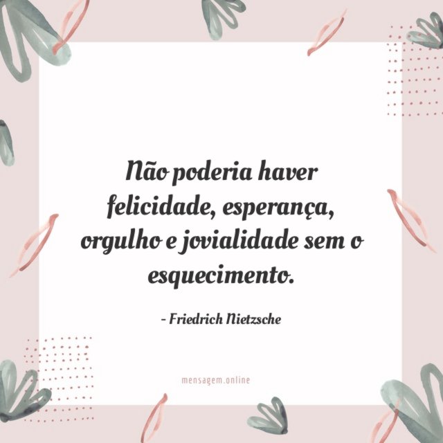 Não poderia haver felicidade