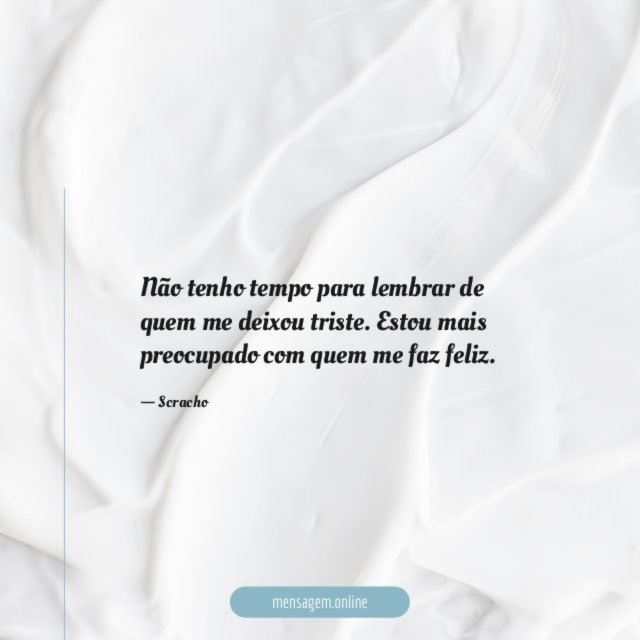 Não tenho tempo para lembrar