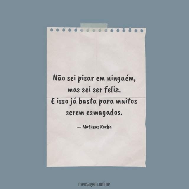 Não sei pisar