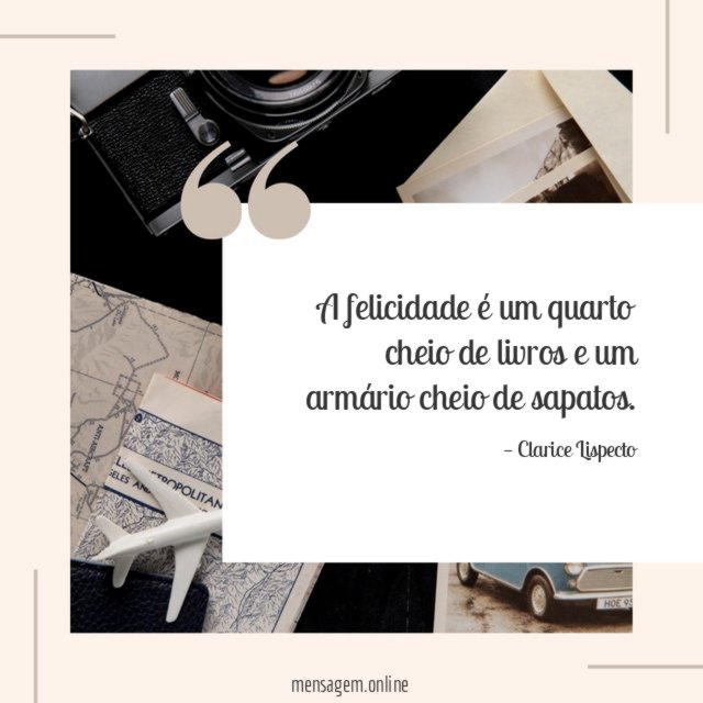 A felicidade é um