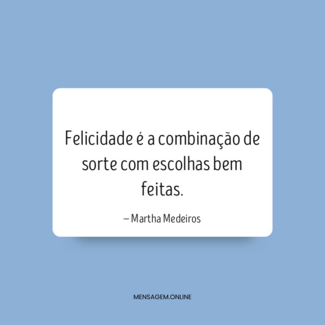 Felicidade é