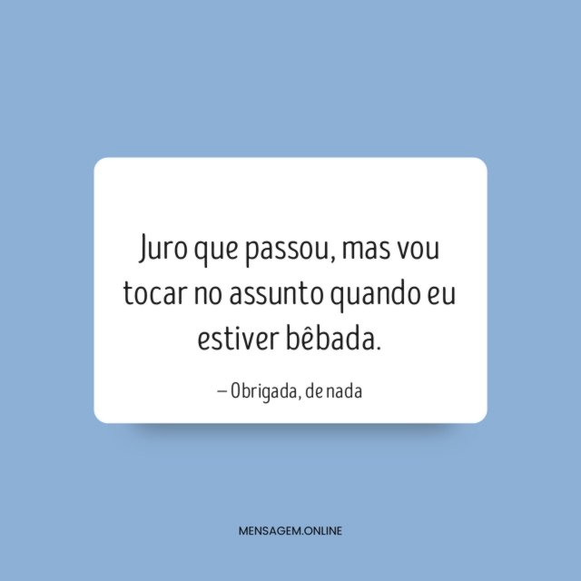 Juro que passou
