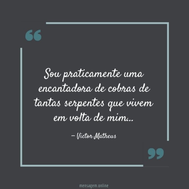 Sou praticamente uma encantadora