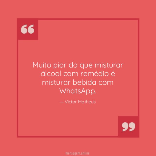 Muito pior do que misturar