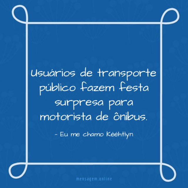 Usuários de transporte público