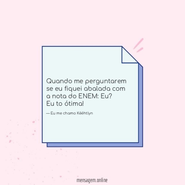Quando me perguntarem se eu