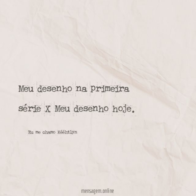 Meu desenho na primeira série