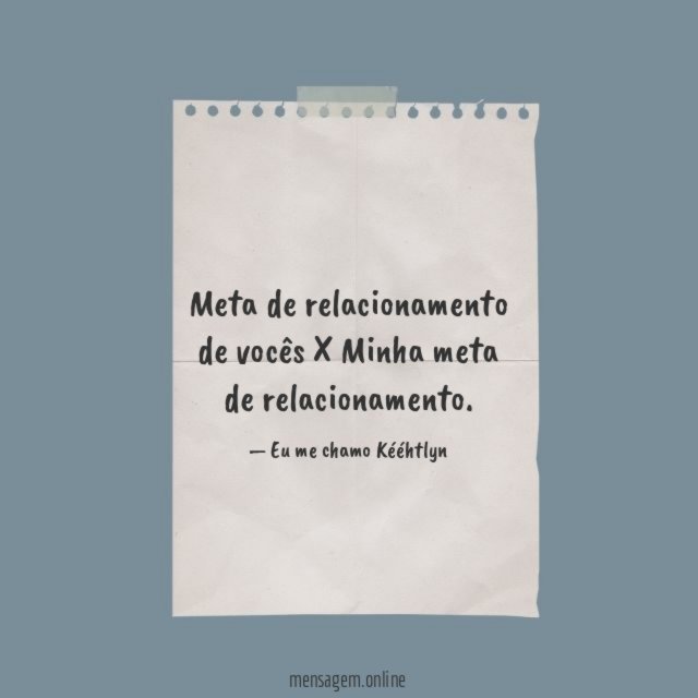 Meta de relacionamento