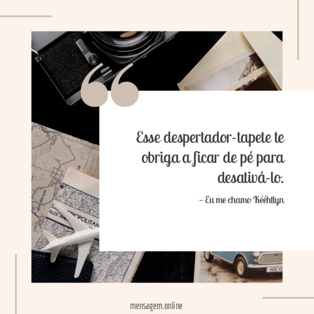 Esse despertador-tapete