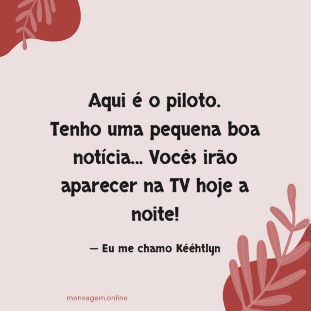 Aqui é o piloto