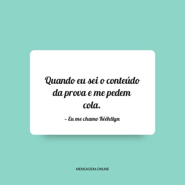 Quando eu sei o conteúdo