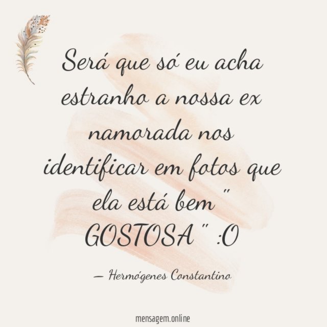Será que só eu acha estranho a nossa