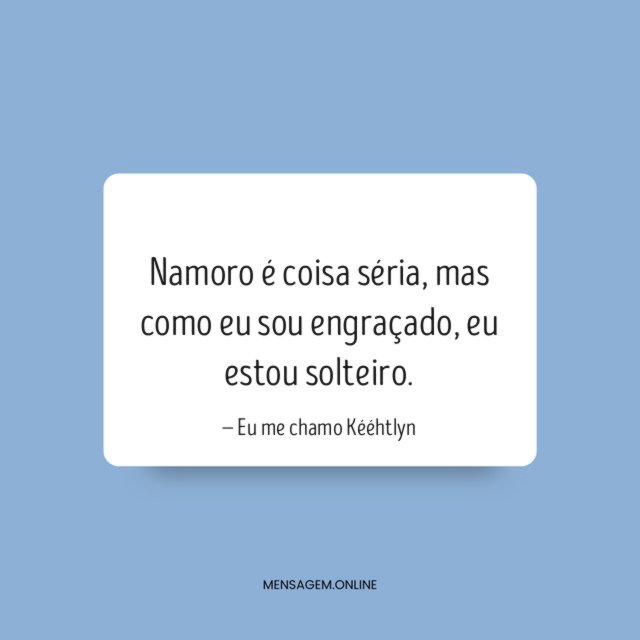 Namoro é coisa séria
