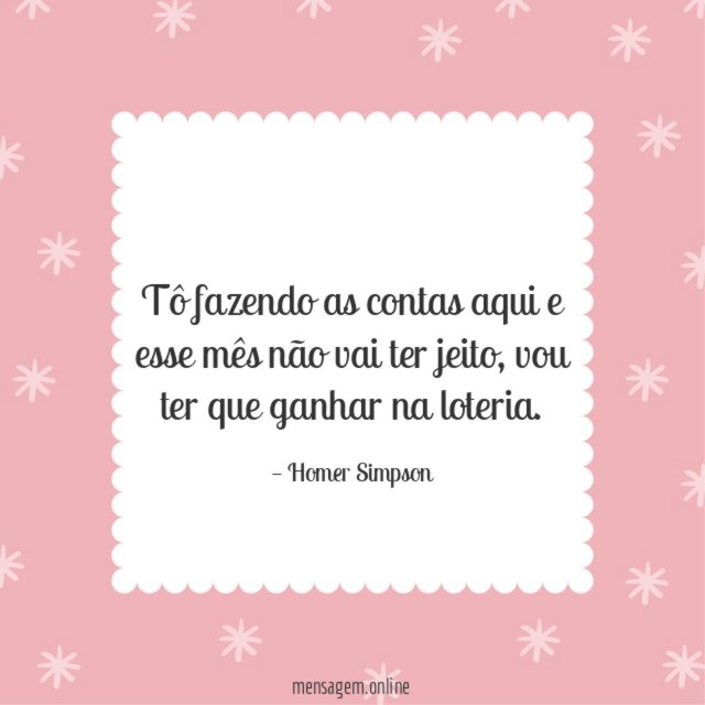 Vou ter que ganhar na loteria