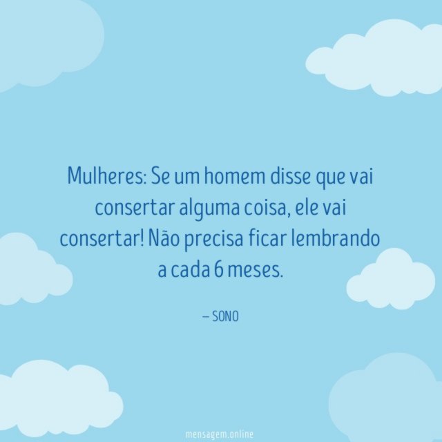 Se um homem disse