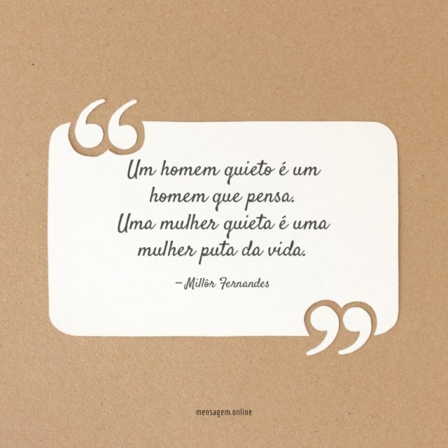 Um homem quieto