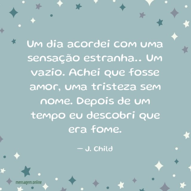 Um dia acordei com uma