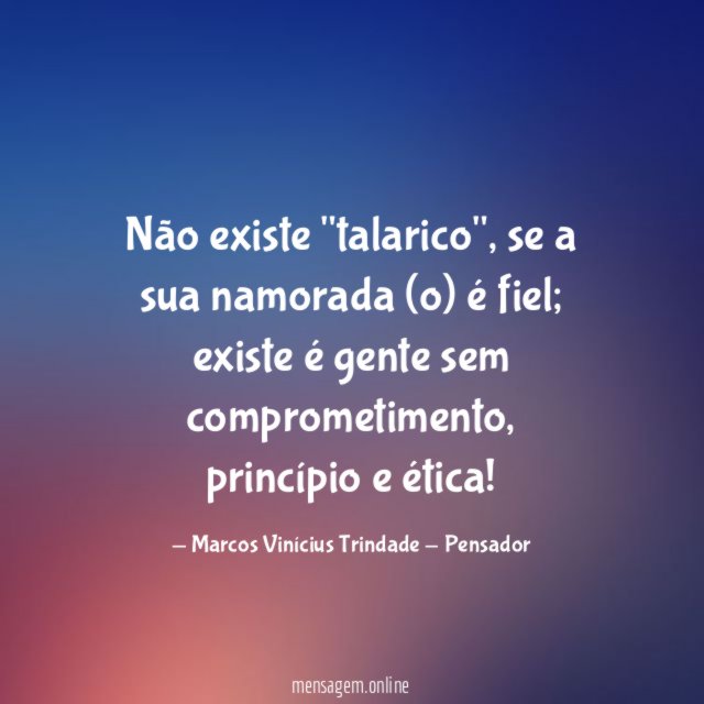 Não existe "talarico"