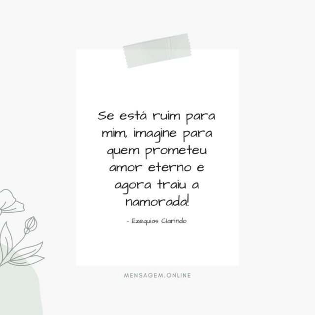 Se está ruim para mim