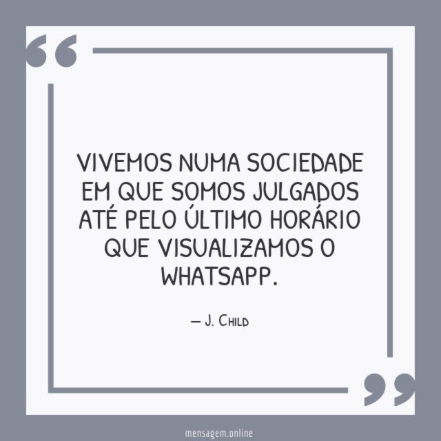 Vivemos numa sociedade