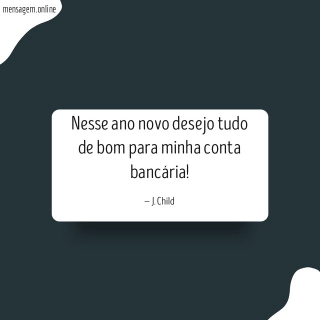 Para minha conta bancária