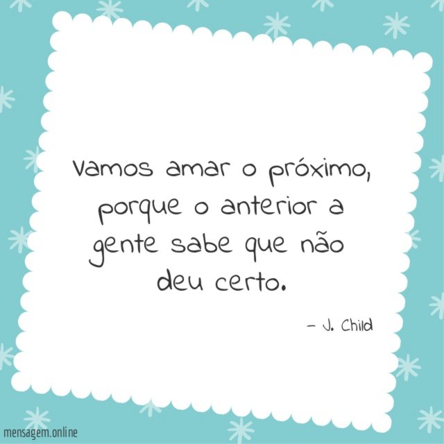 Vamos amar o próximo