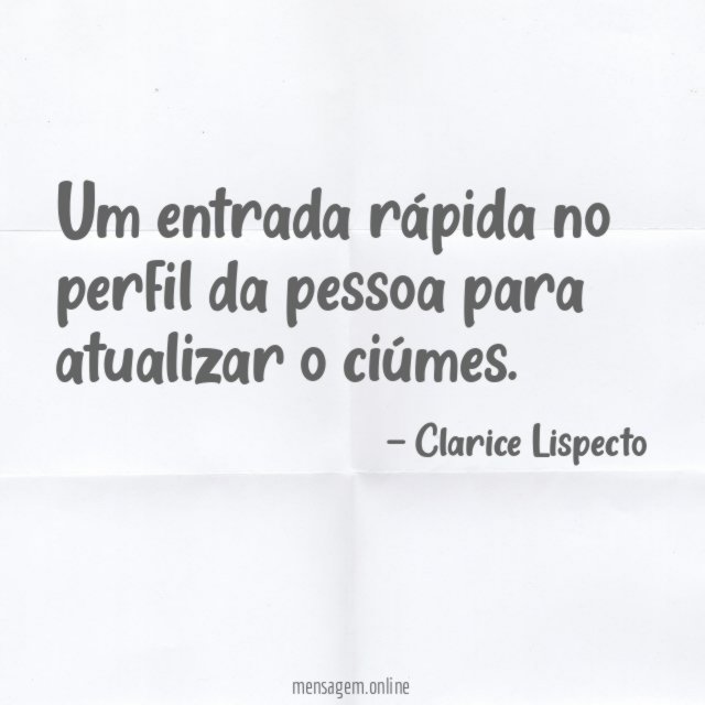 Atualizar o ciúmes
