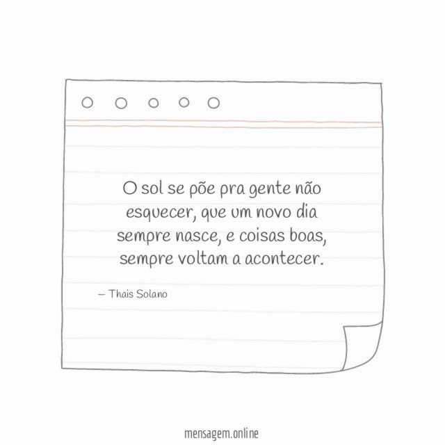 O sol se põe pra gente não esquecer