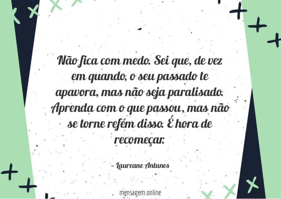 Não fica com medo